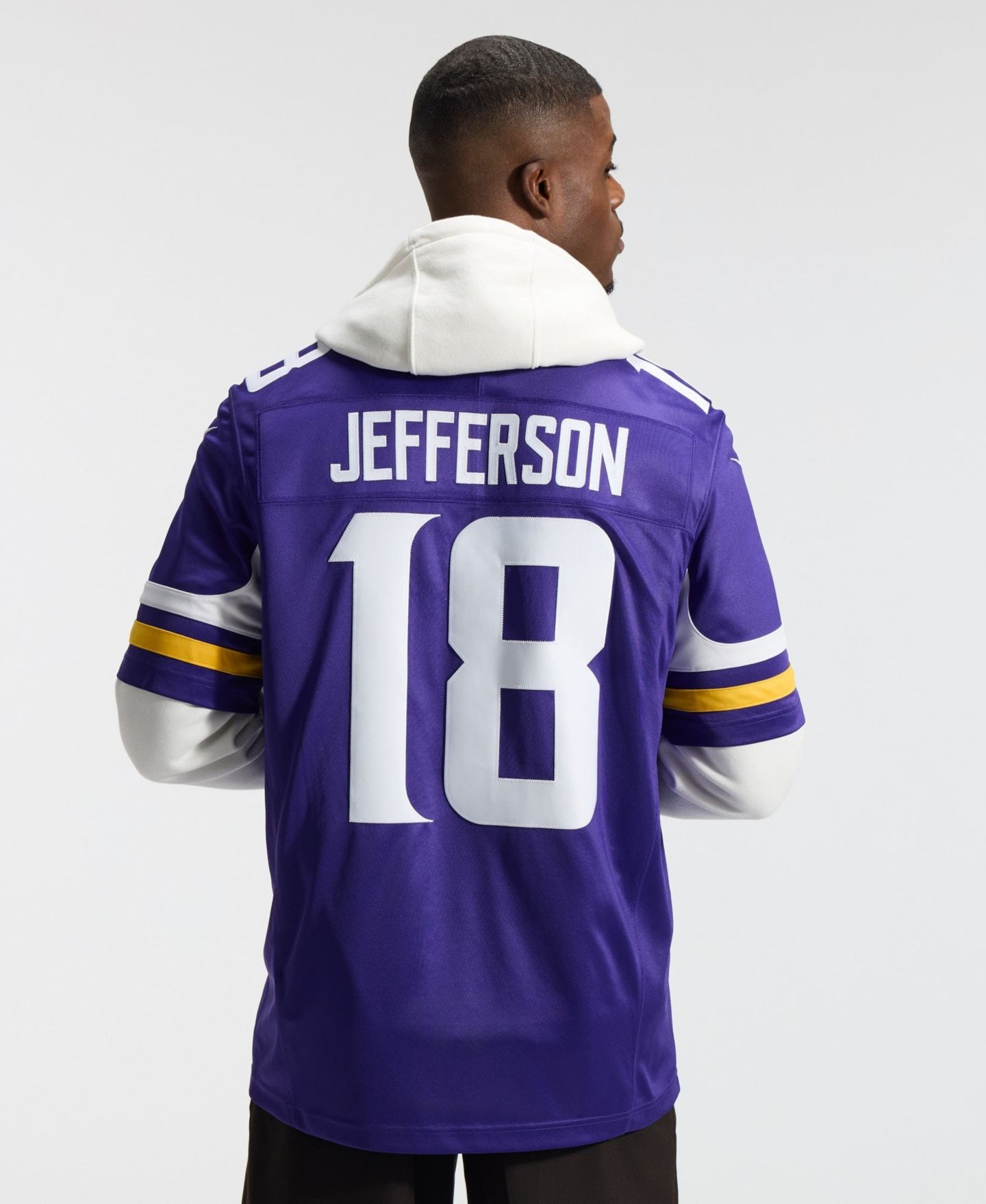 Мужское джерси Nike Justin Jefferson Minnesota Vikings Vapor F.U.S.E. Limited, Purple — фото 5
