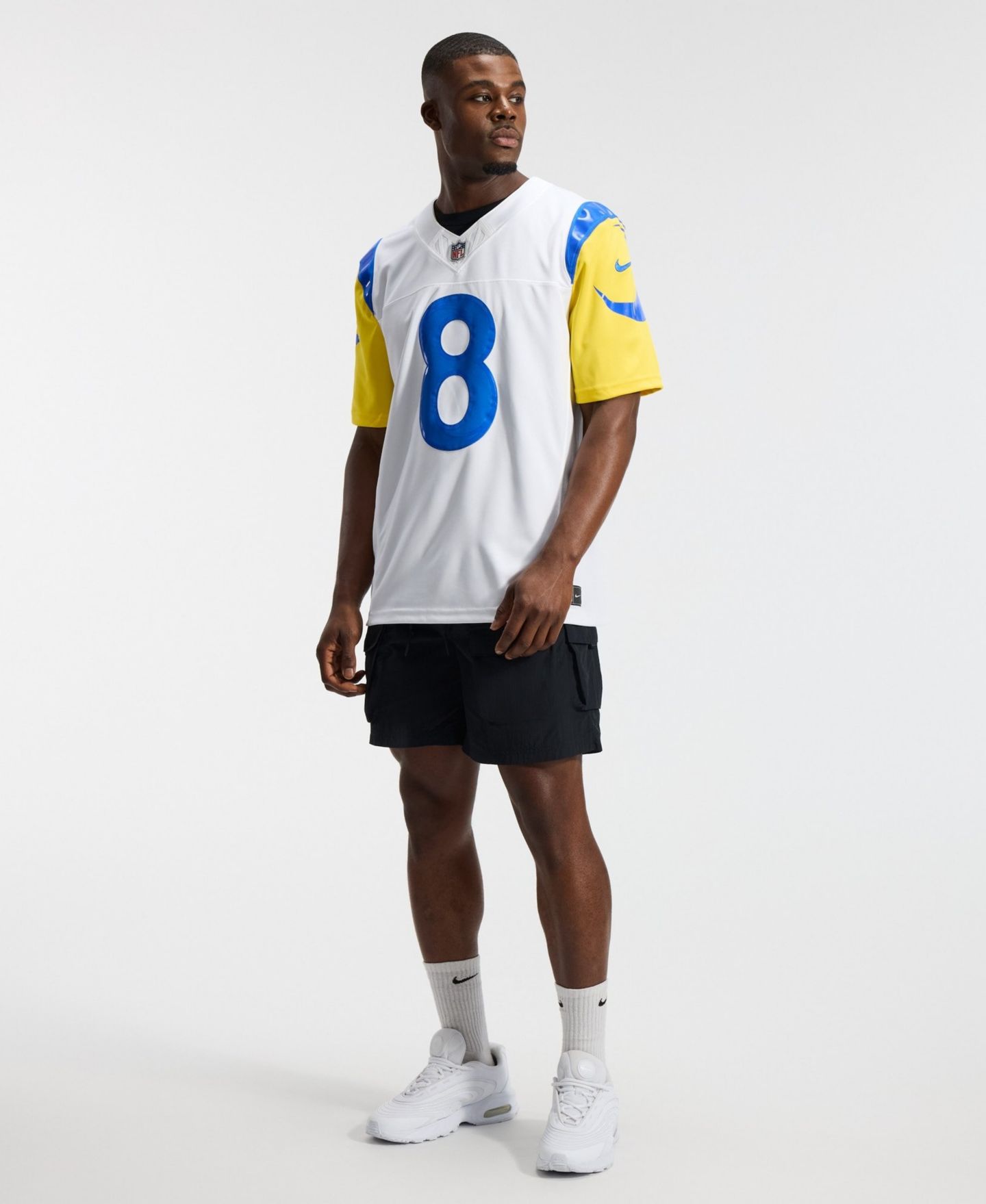Мужской топ Nike Jared Verse White Los Angeles Rams Vapor F.U.S.E. Sewn Down Limited Jersey — фото 7