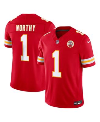 Men's Kansas City Chiefs Xavier Worthy Vapor F.U.S.E. Limited V-Neck Jersey