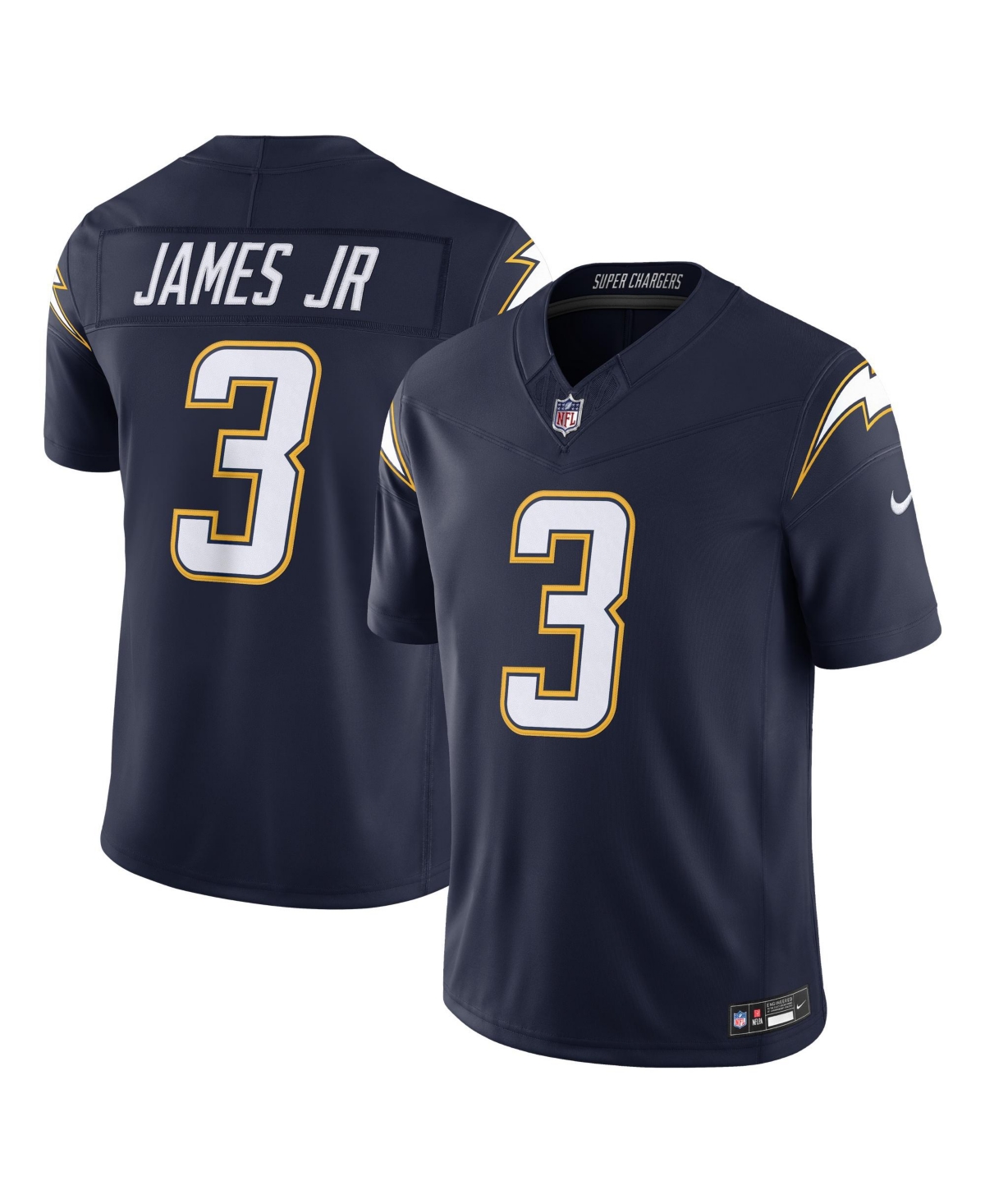 Nike Men's Derwin James Jr. Navy Los Angeles Chargers Alternate Super Vapor F.u.s.e. Stitched Limited Jersey