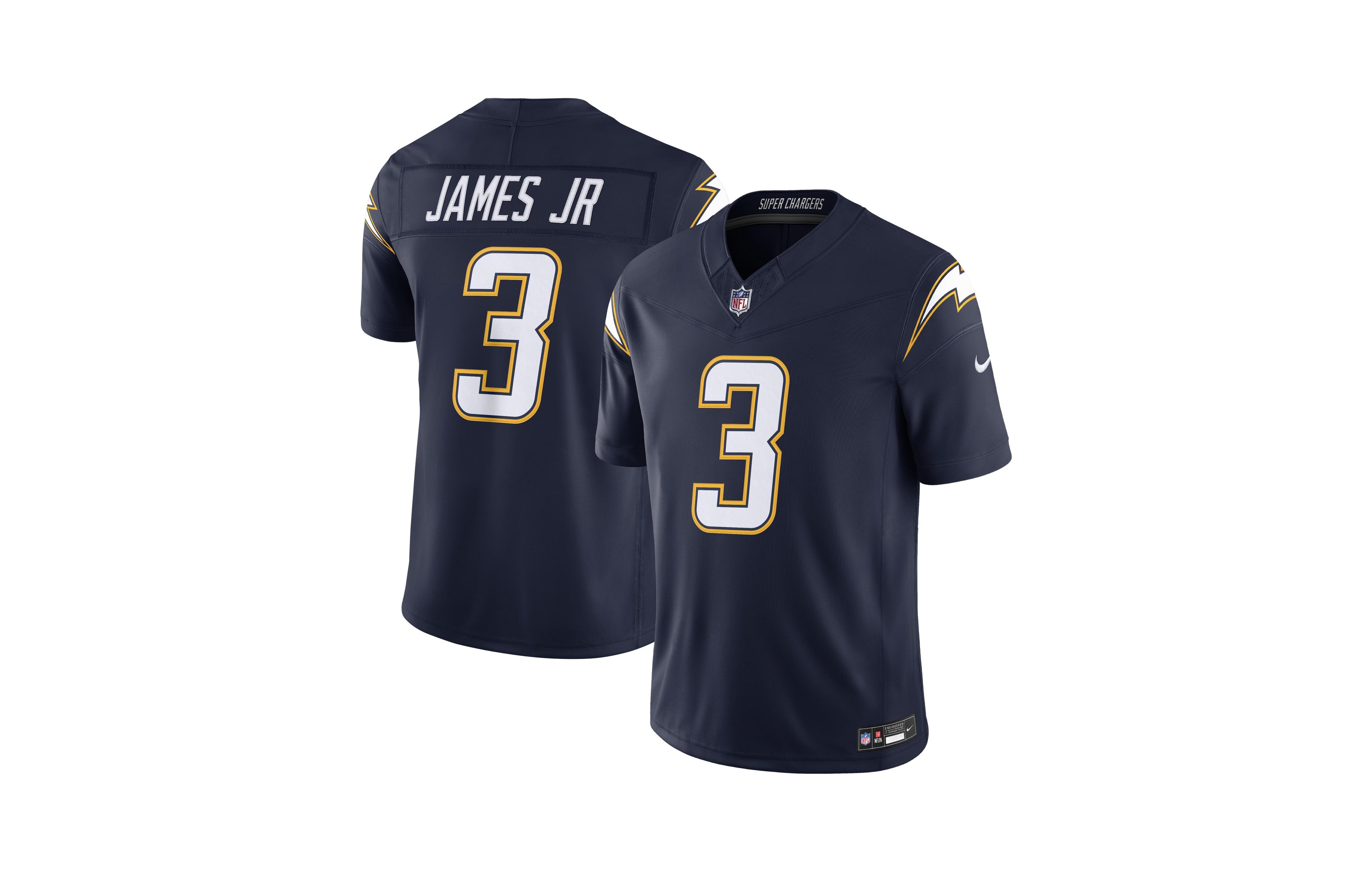 Nike Men's Derwin James Jr. Navy Los Angeles Chargers Alternate Super Vapor F.u.s.e. Stitched Limited Jersey