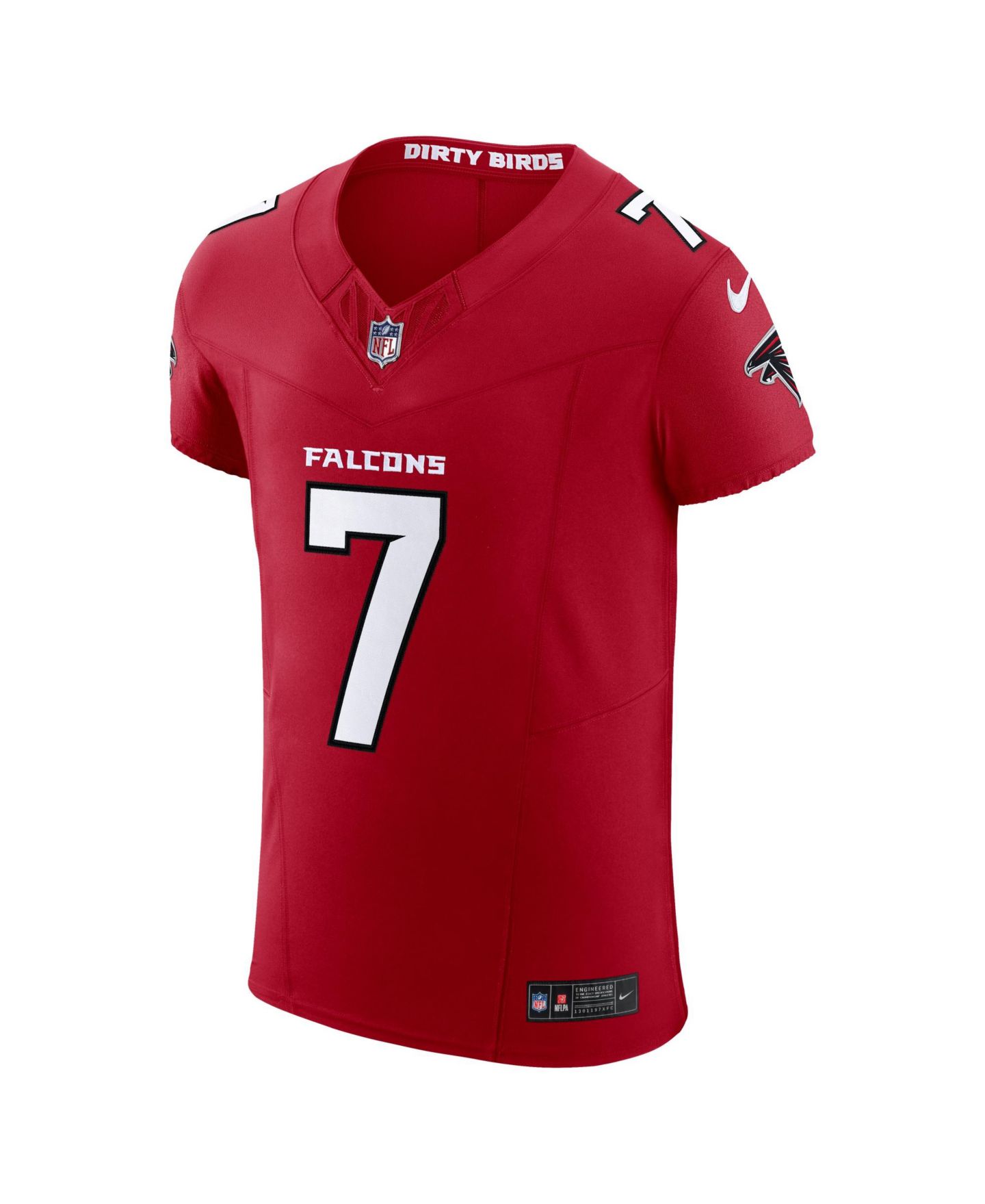 Мужской топ Nike Bijan Robinson Red Atlanta Falcons Team Vapor F.U.S.E. Elite Jersey — фото 2