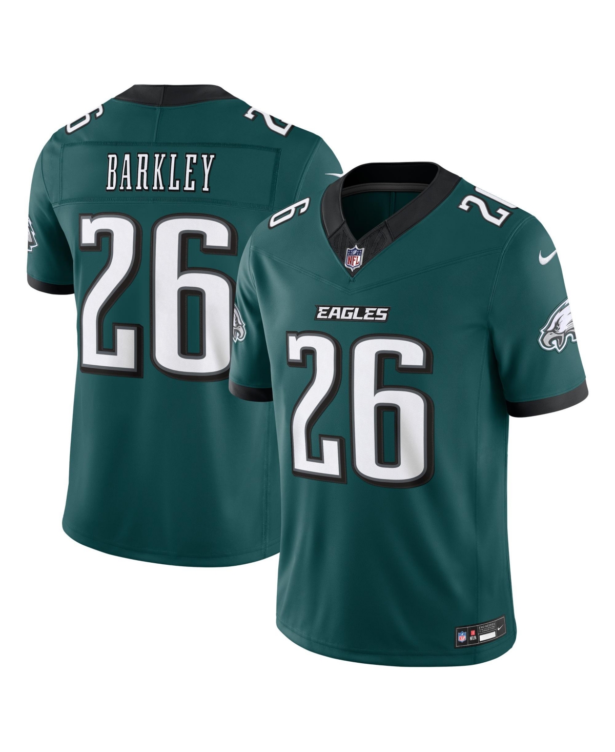 Nike Men's Saquon Barkley Midnight Green Philadelphia Eagles Vapor F.u.s.e. Stitched Limited Jersey