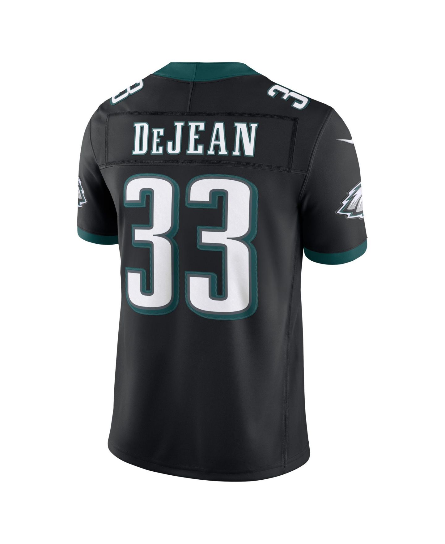 Мужской топ Nike Cooper DeJean Black Philadelphia Eagles Alternate Vapor F.U.S.E. Stitched Limited Jersey — фото 2