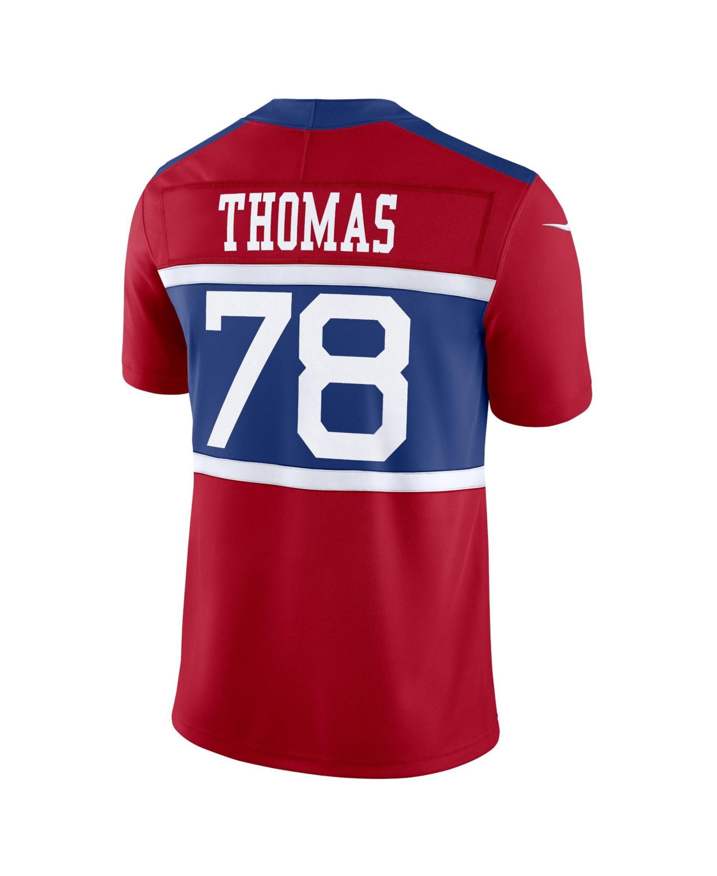 Мужской топ Nike Andrew Thomas Century Red New York Giants Alternate Vapor F.U.S.E. Limited Jersey — фото 5