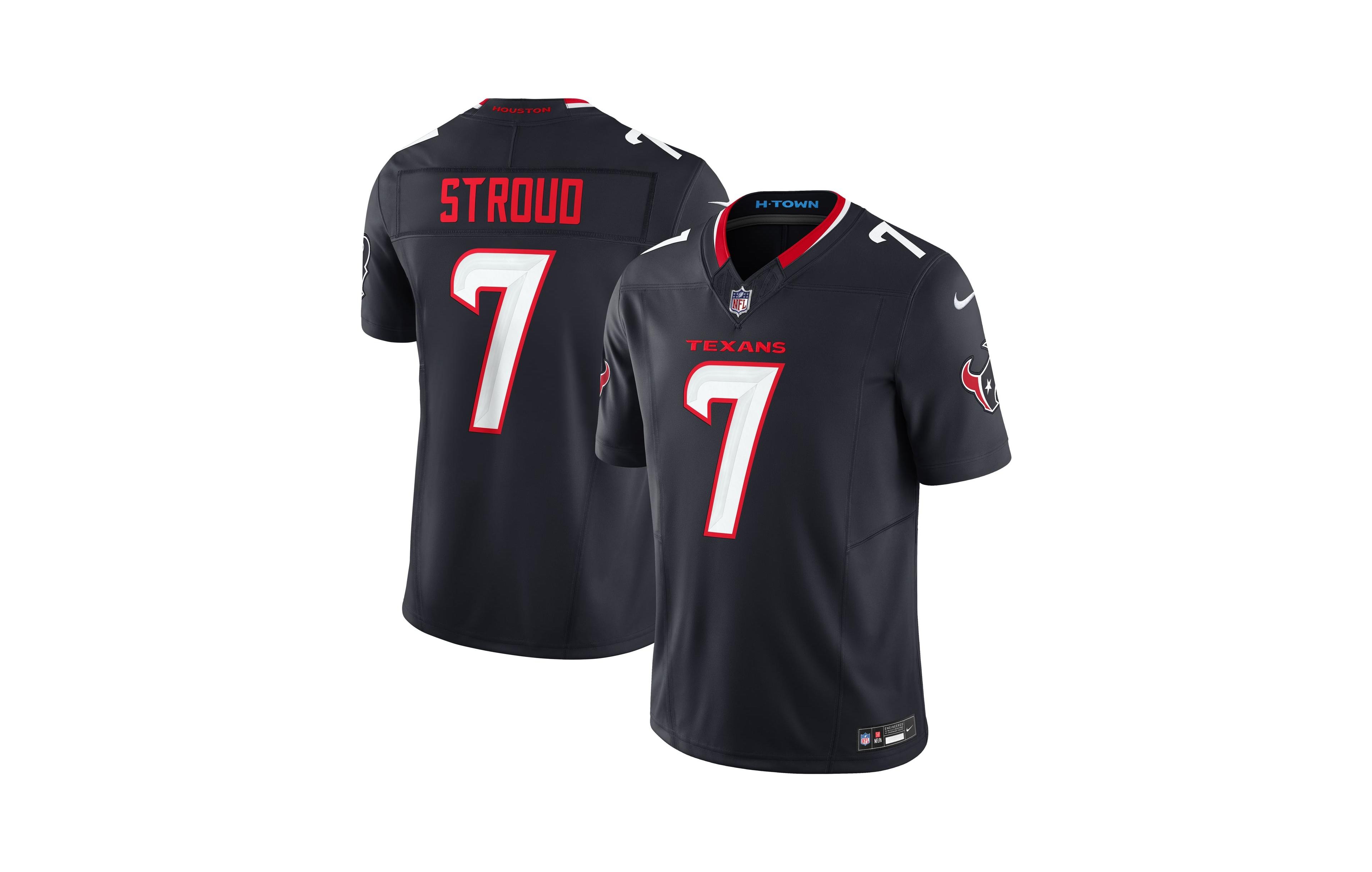 Nike Men's C.j. Stroud Navy Houston Texans Vapor F.u.s.e. Limited Jersey