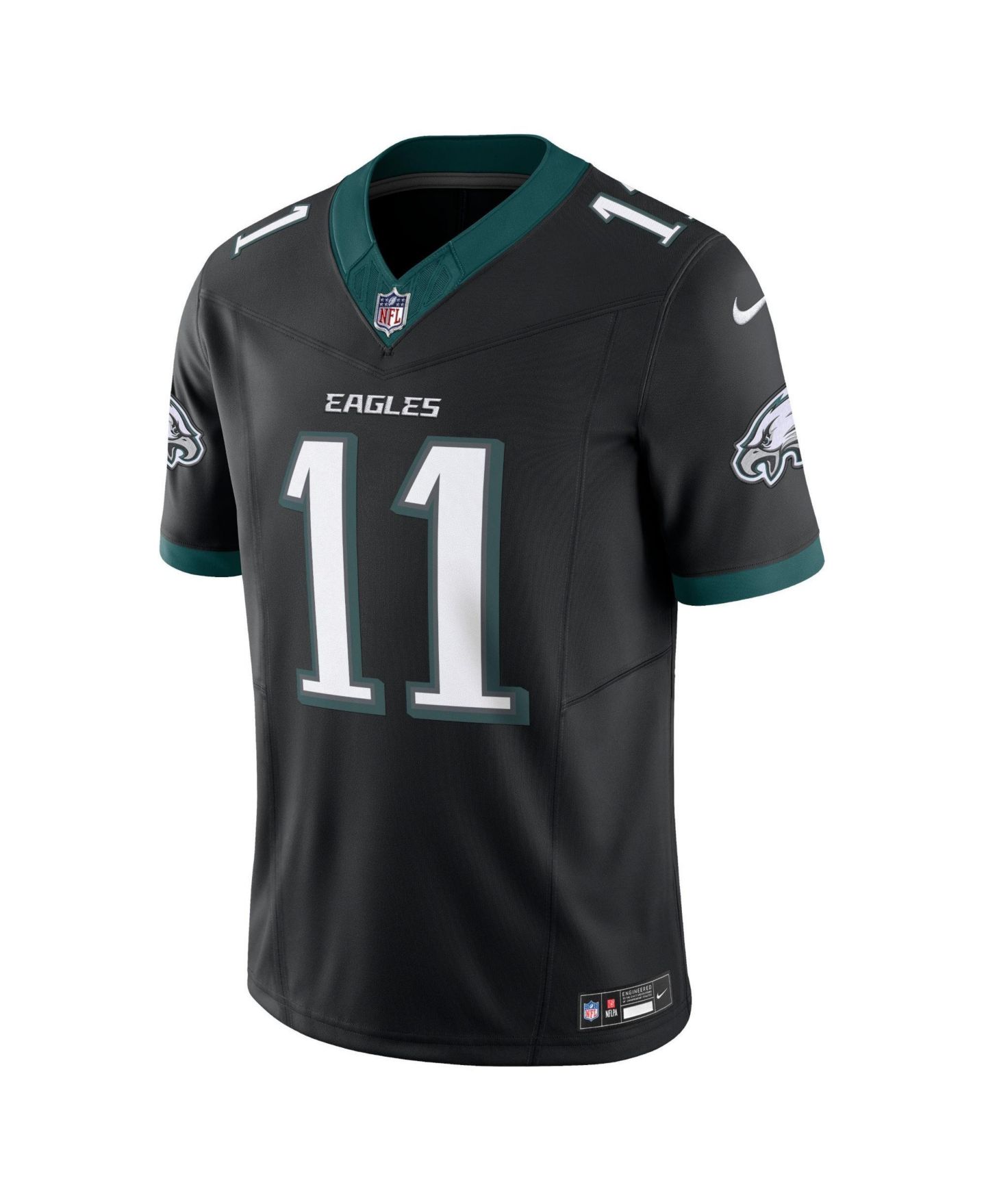 Мужской топ Nike A.J. Kelly Philadelphia Eagles Alternate Vapor F.U.S.E. Limited Jersey, цвет: Чёрный — фото 8