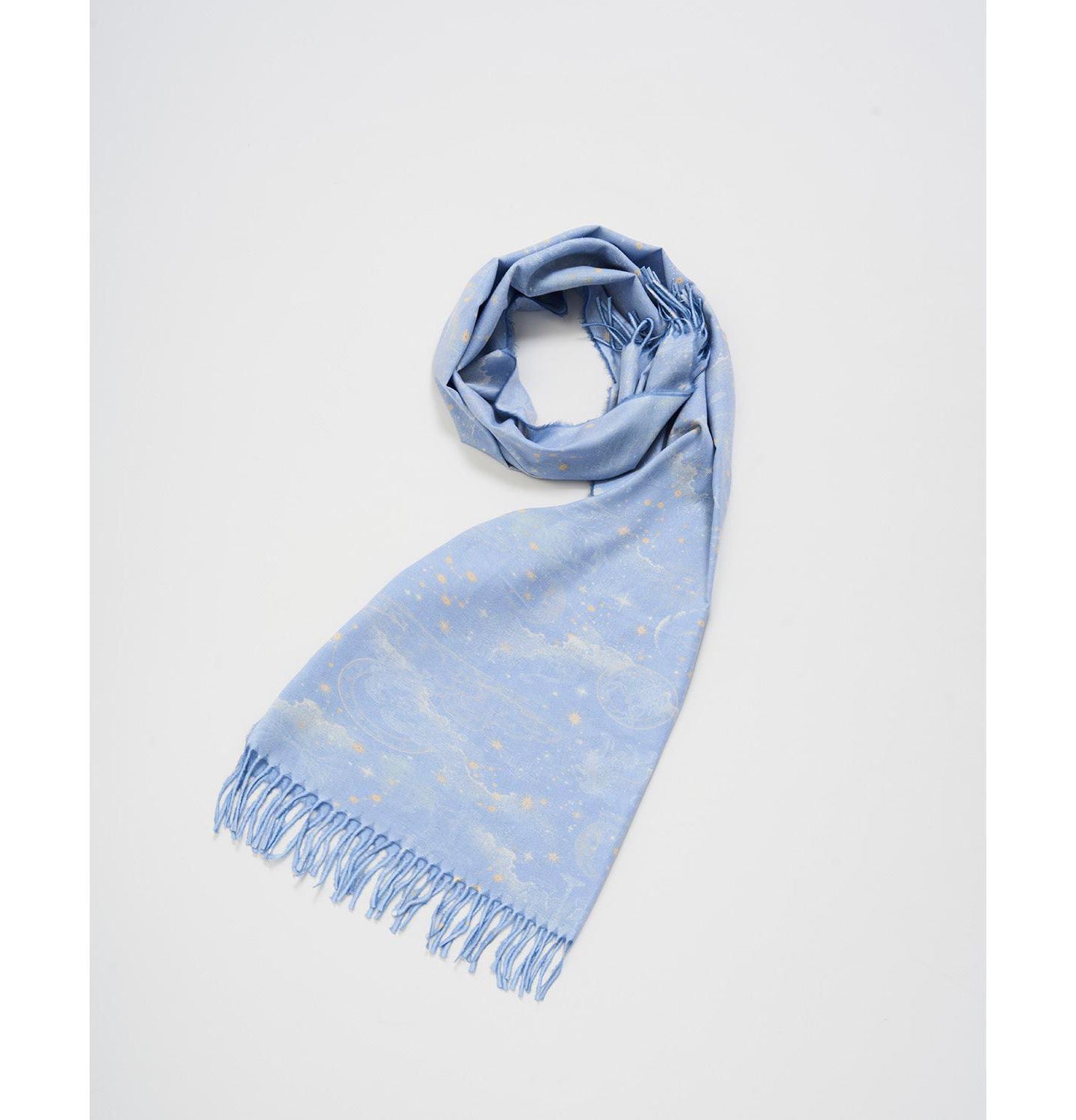 Женский шарф Fable England Zodiac Long Fringed — фото 1