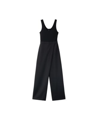 Women's Scoop Neck Sleeveless Wide-Leg Jumpsuit