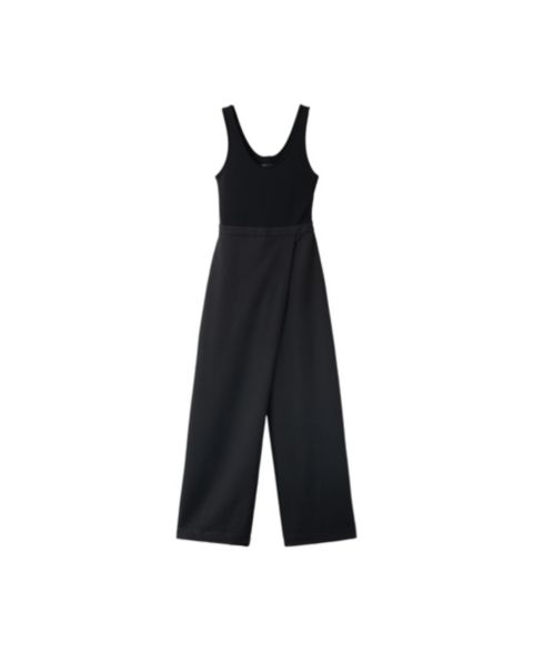 Женский комбинезон Mango Scoop Neck Sleeveless Wide-Leg Jumpsuit, цвет: Чёрный