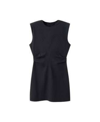 Women's Pinstripe Mini Shift Dress
