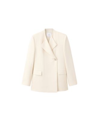 Women's Notch Lapel Lined Suit Blazer