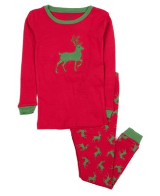 Boys' and Girls' Holiday Cotton Long-Sleeve Top and Pants, 2-Piece Set