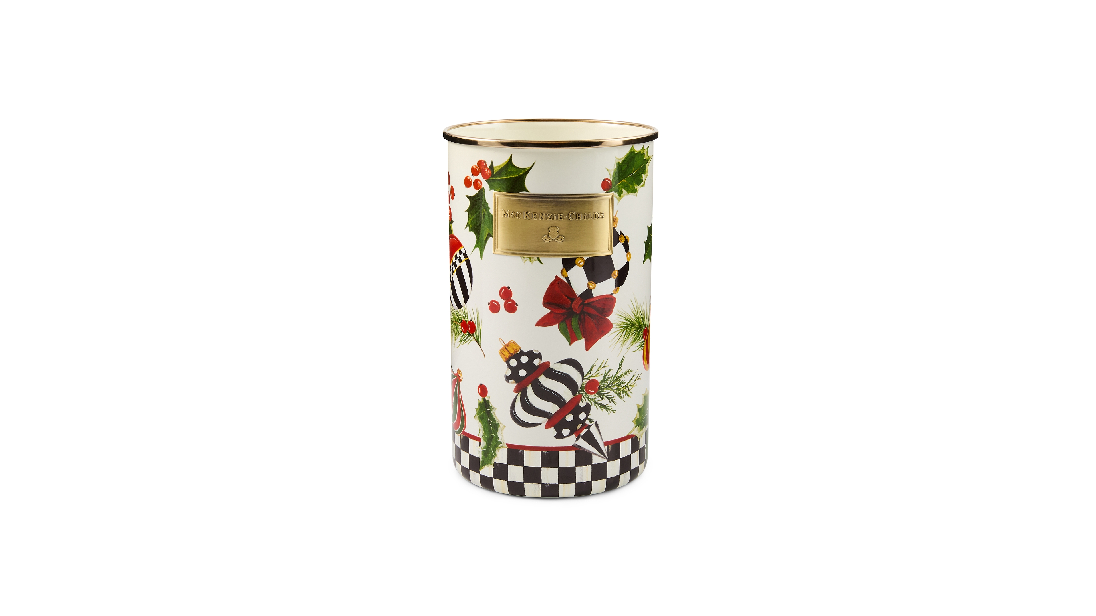 MacKenzie-Childs Deck the Halls Utensil Holder