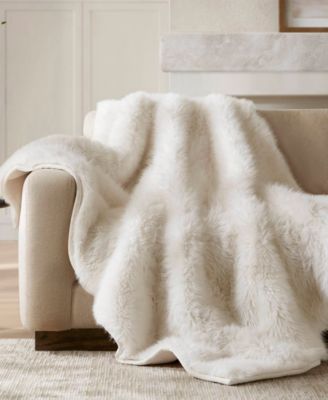 Botswana Animal Print Faux Fur Throw, 60" x 80"