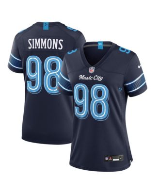 Women's Jeffery Simmons Navy Tennessee Titans 2026 Rivalries Collection Game Jersey