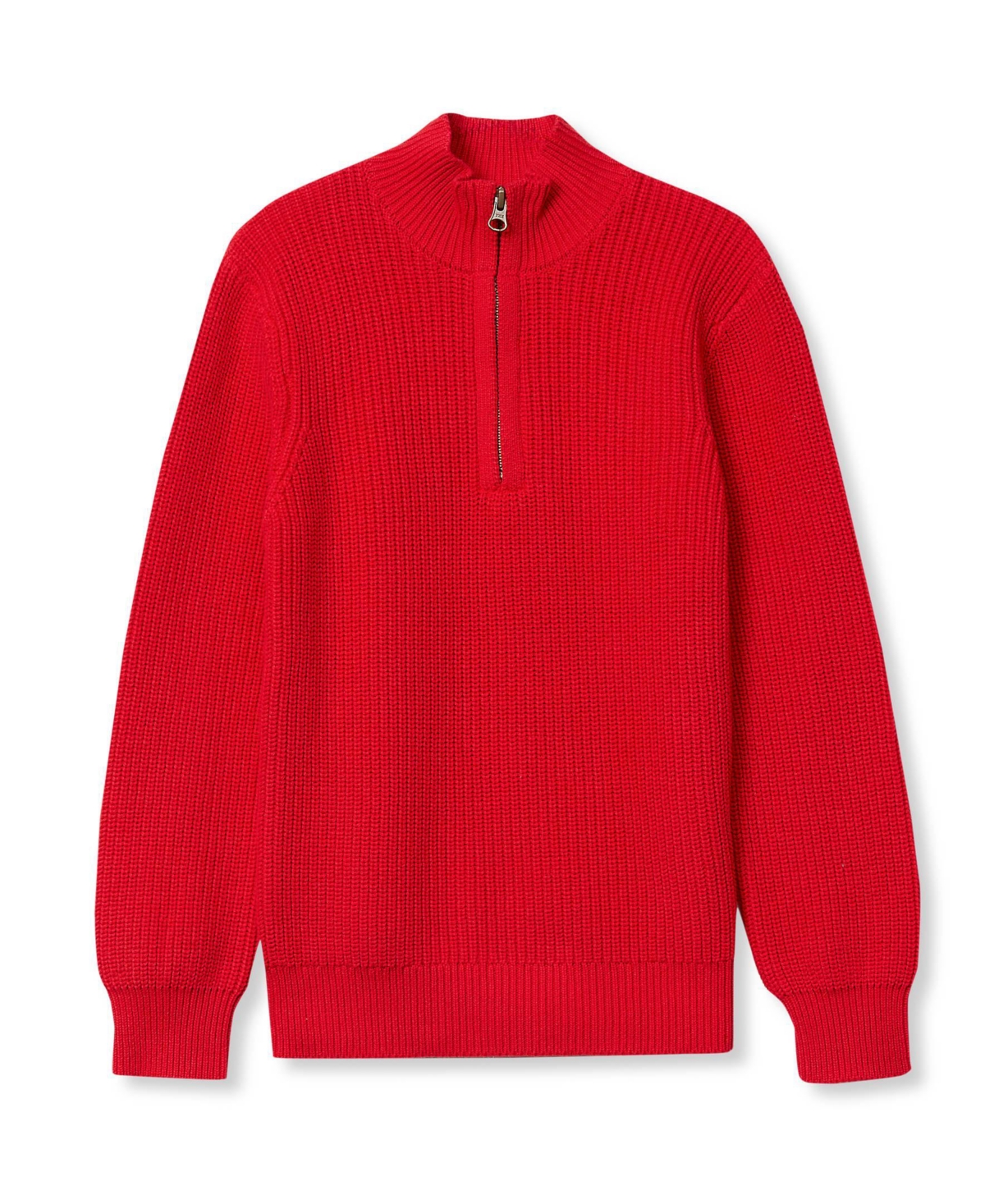 Lands' End Boys Quarter Zip Chunky Sweater