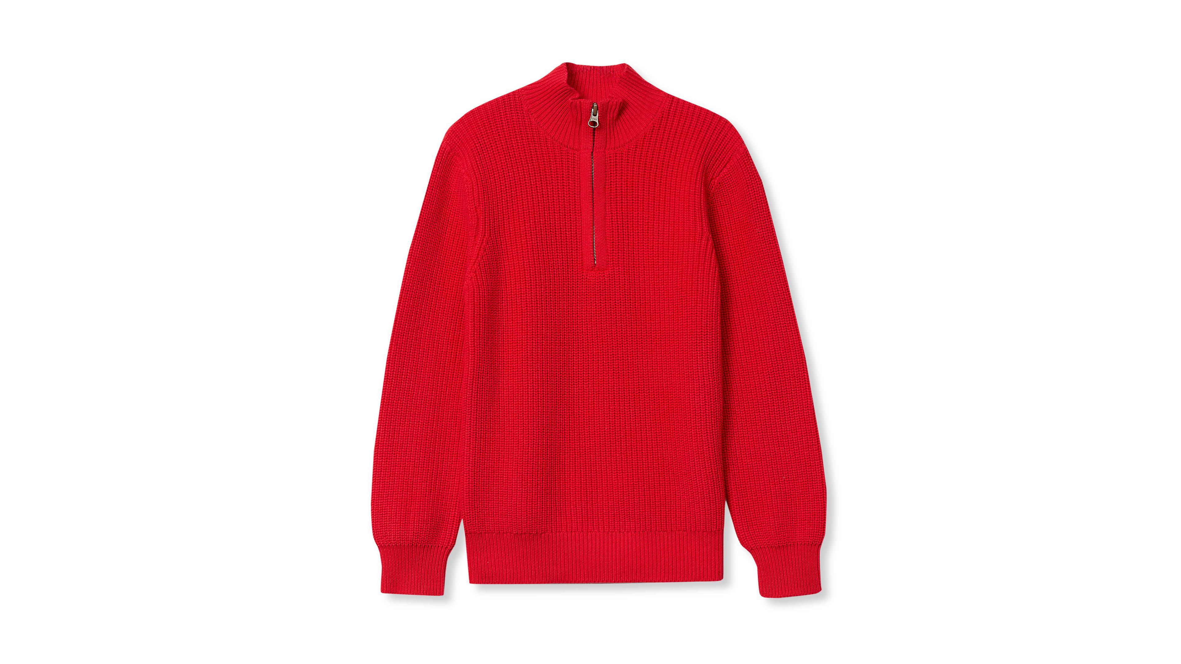 Lands' End Boys Quarter Zip Chunky Sweater