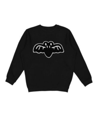 Big Boys 10-12 Bat Patch Halloween Sweatshirt