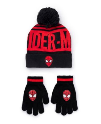 Boys' Pom-Pom Rib-Knit Hat and Gloves, 2-Piece Set