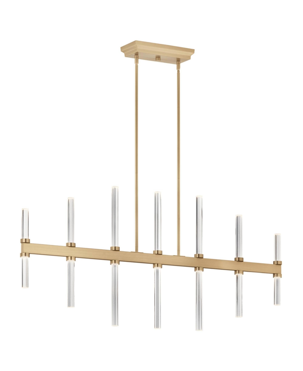 Kichler Sycara 48 1/4" Wide Champagne Led Linear Chandelier
