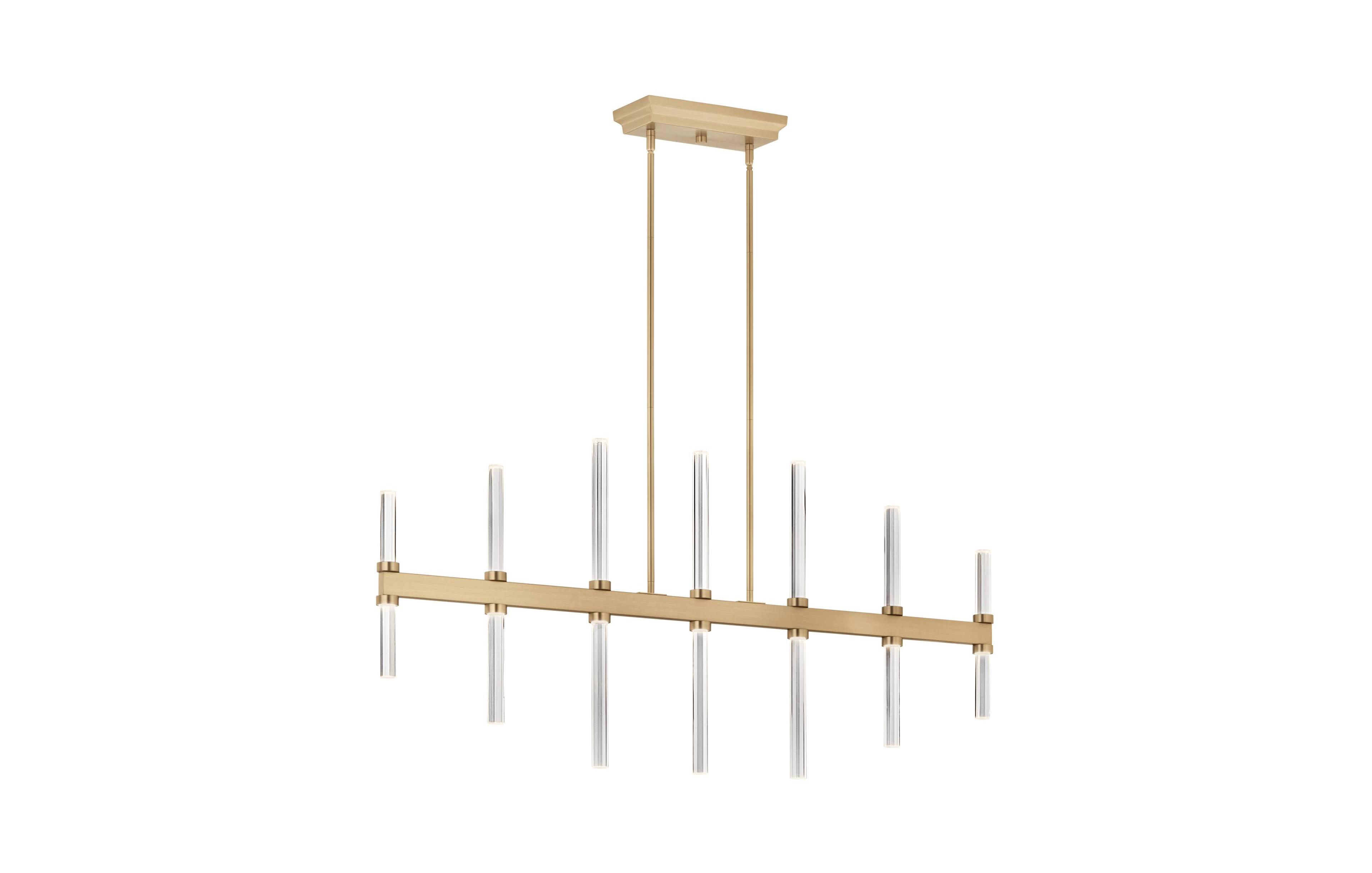Kichler Sycara 48 1/4" Wide Champagne Led Linear Chandelier