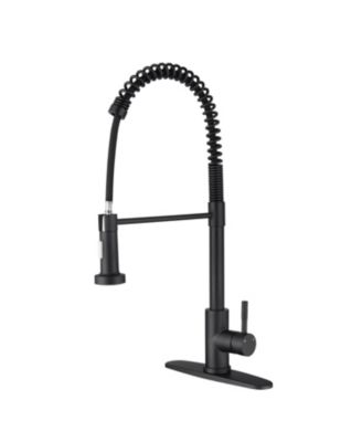 Kitchen Faucet with Pull Out Sprayer Single Handle Stainless Steel