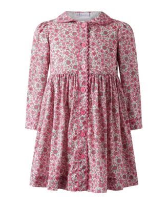 Toddler Girls' 2T-5T Cosmos Long-Sleeve Floral-Print Dress