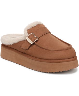 Women's Chill Cozy Platform Faux Shearling-Lined Mule Clogs