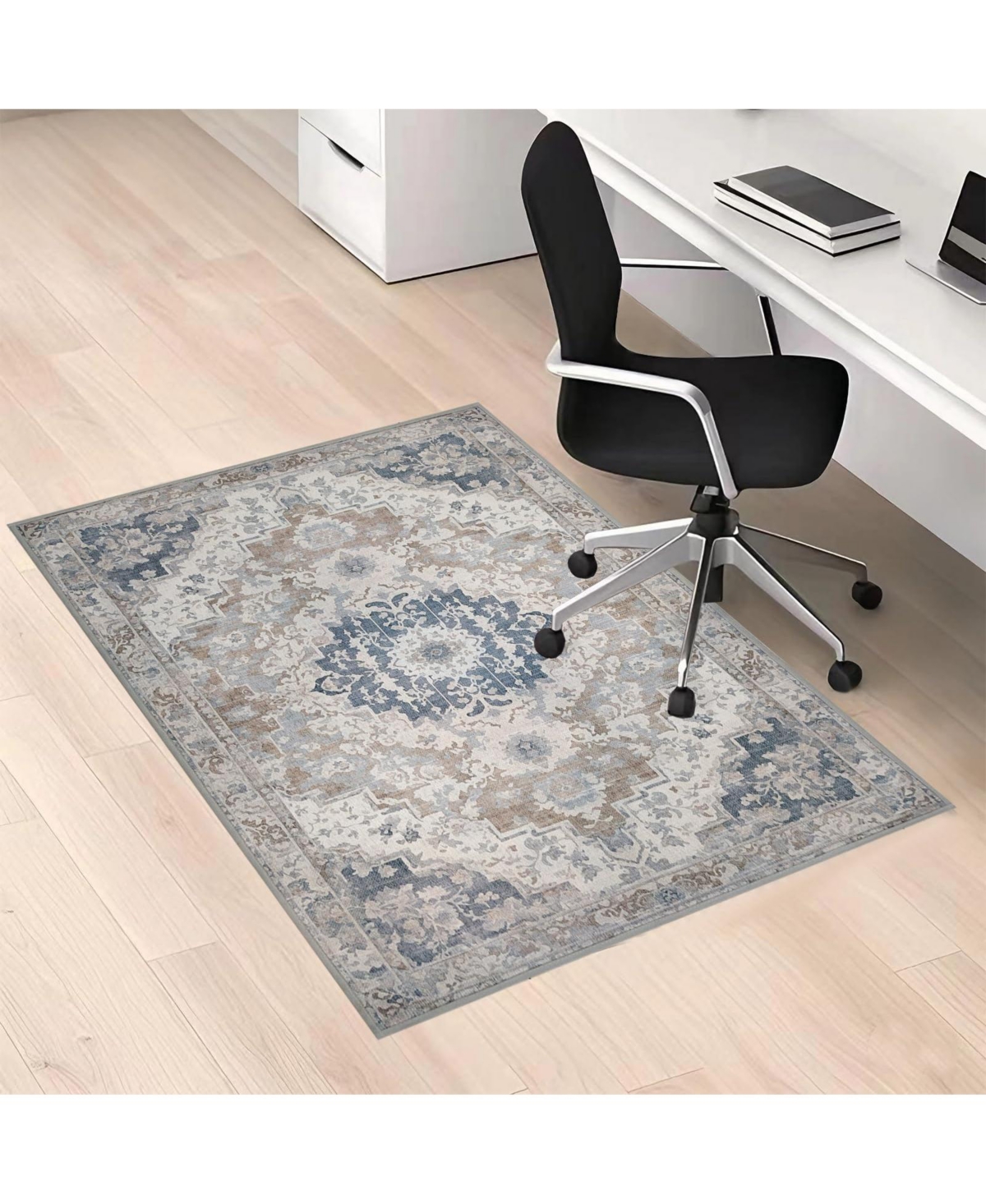 Danrong Hardwood Floor Protector Chair Mat Non Slip Easy Glide Heavy Duty