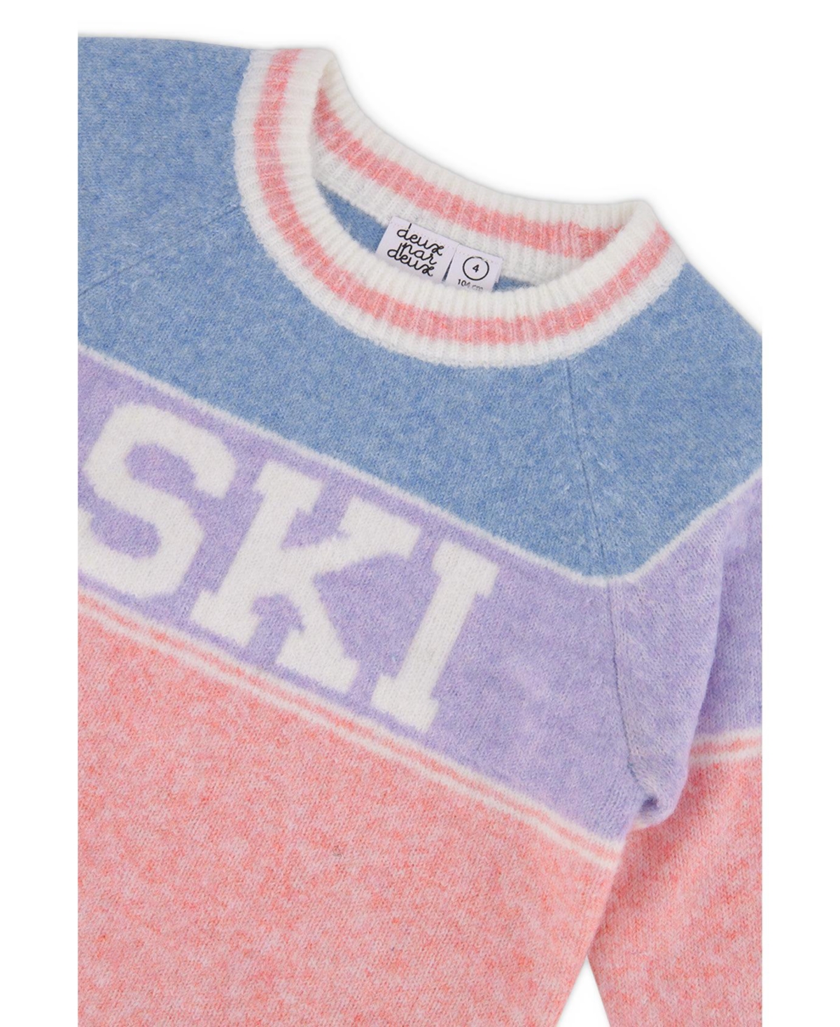 Deux par Little and Big Girl ( 6 to 12 ) Sweater with Ski Jacquard