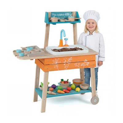 Outdoor Wooden Water Play Kitchen, Ages 3+