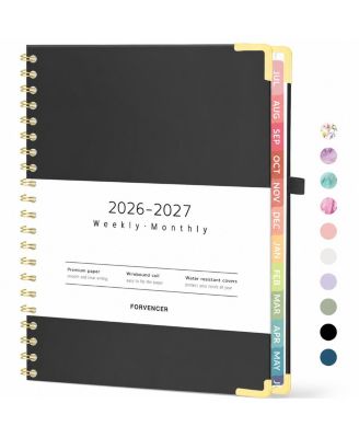 Academic Planner Hardcover Weekly Monthly Organizer with Tabs