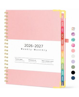 Academic Planner Hardcover Weekly Monthly Organizer with Tabs