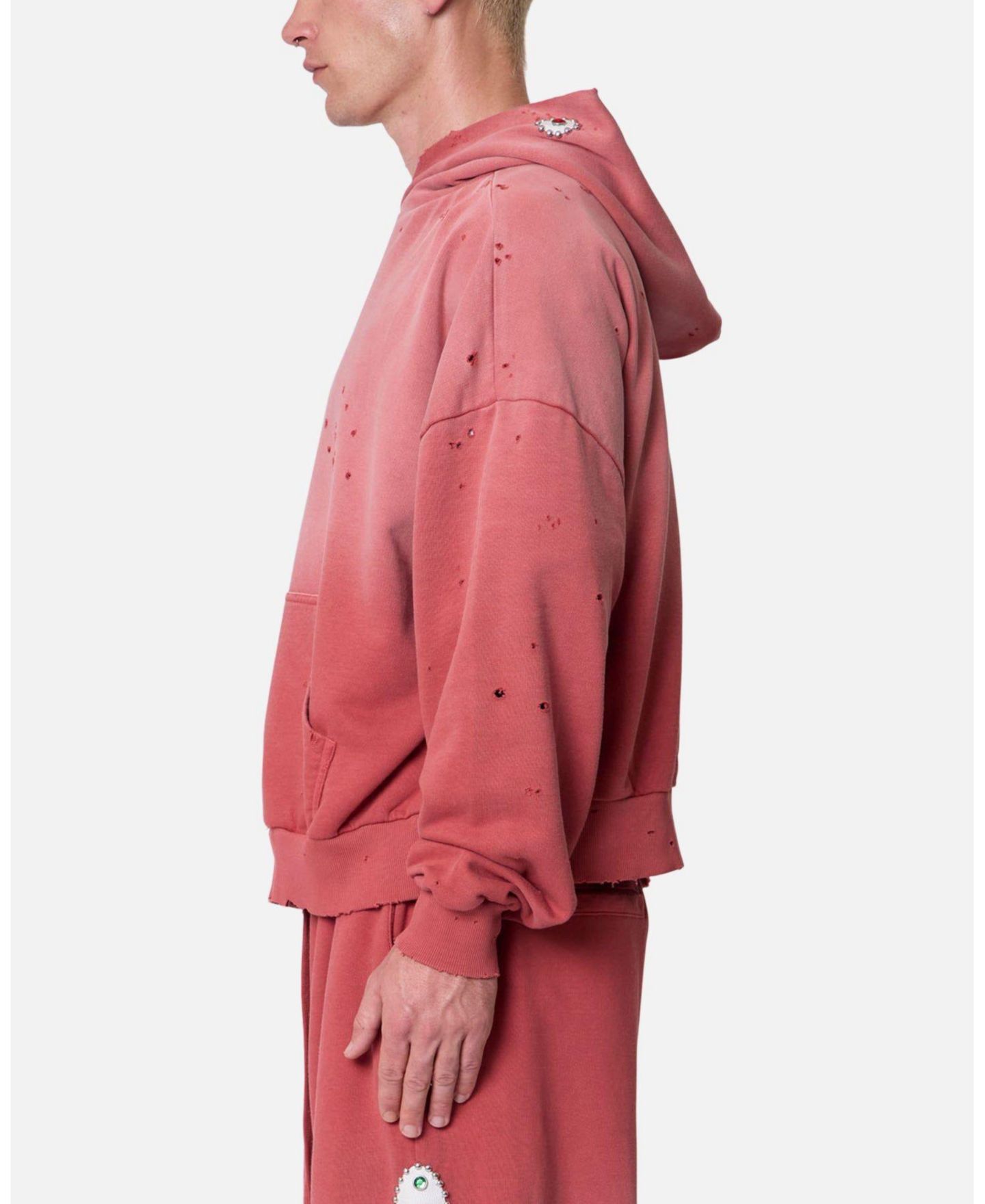 Мужское худи mnml Mojave Oversized Vintage-Wash, цвет: Красный — фото 5