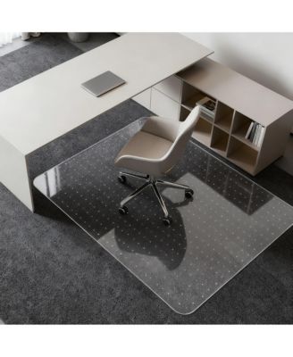 Transparent Carpet Chair Mat Easy Glide Durable Easy Clean Studded Grip