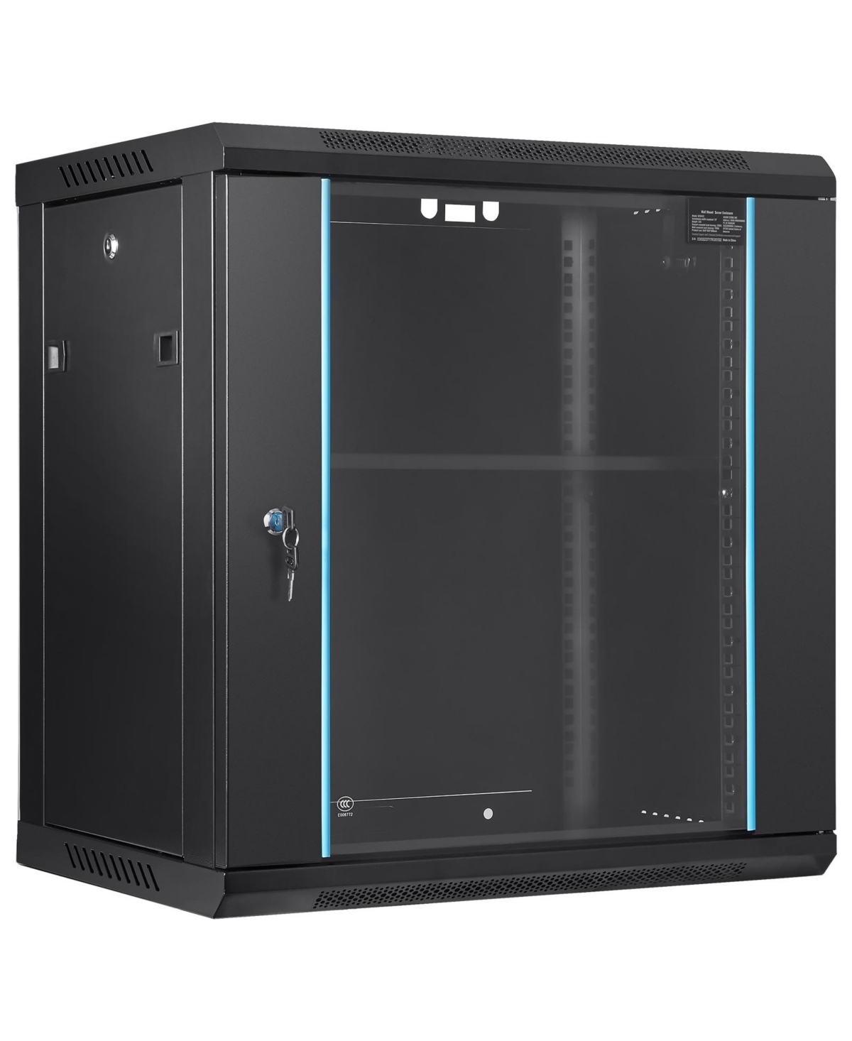 Bestcore 12U Lockable Wall Mount Server Network Cabinet for Standard Rackmount Equipment