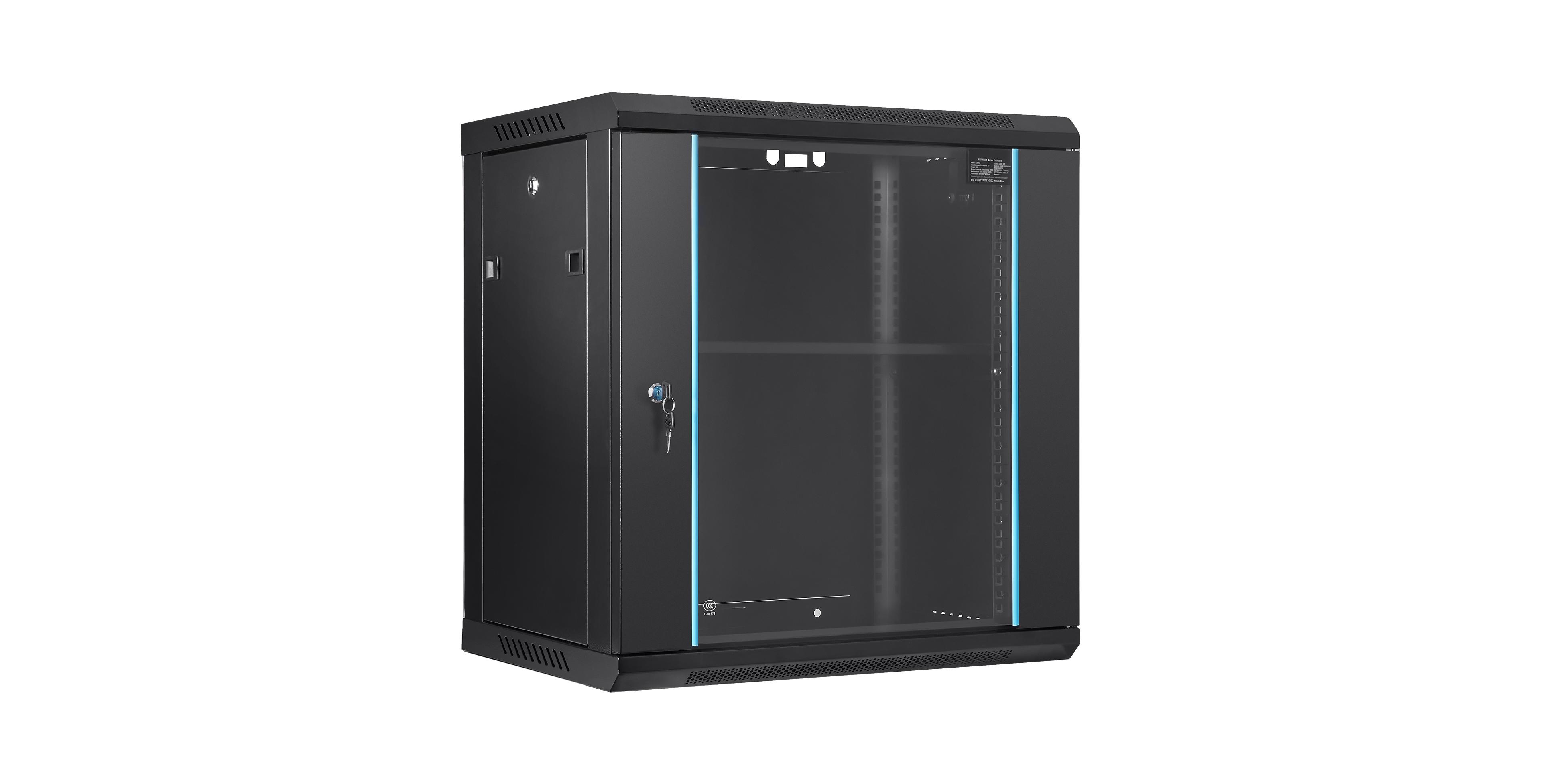 Bestcore 12U Lockable Wall Mount Server Network Cabinet for Standard Rackmount Equipment