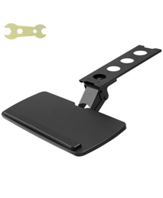 Height and Angle Adjustable Slide Out Under-Desk Keyboard Tray for Most Standard Desks