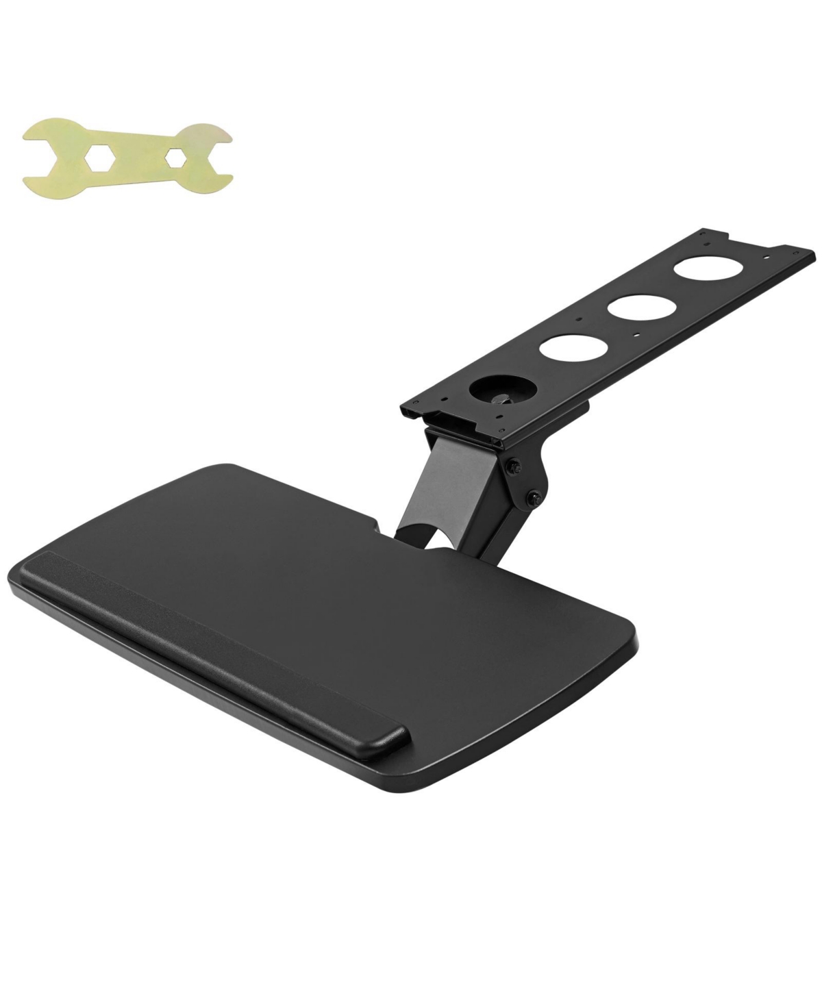 Bestcore Height and Angle Adjustable Slide Out Under-Desk Keyboard Tray for Most Standard Desks - Black