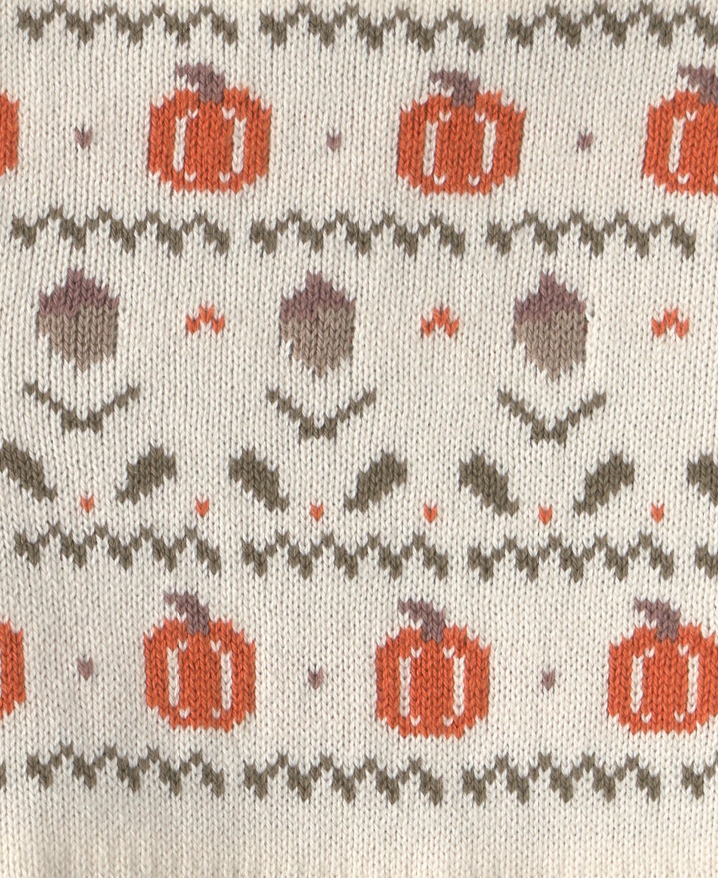 Детский комплект Carter's Long-Sleeve Sweater-Knit Pumpkin-Print Top and Pant, 2-Piece Set, цвет: Fall Harvest — фото 3
