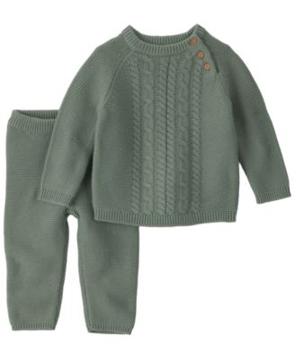 Baby Boys' or Baby Girls' Cable-Knit Long-Sleeve Top and Pants, 2-Piece Set