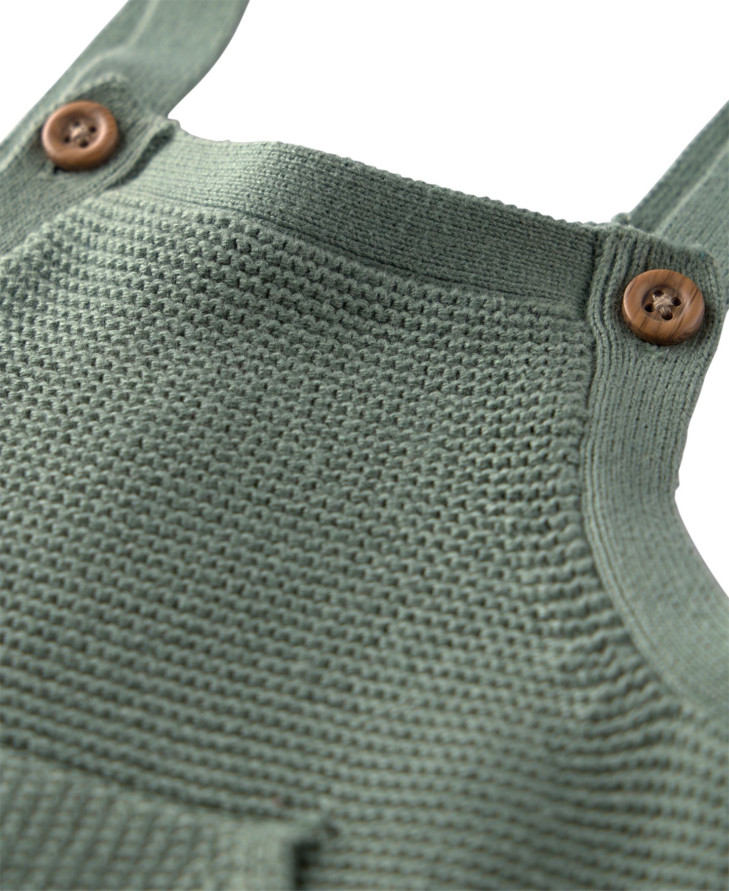 Комбинезон Carter's Or Organic Cotton Sweater-Knit Sleeveless Overalls для малышей, цвет: Мох — фото 3