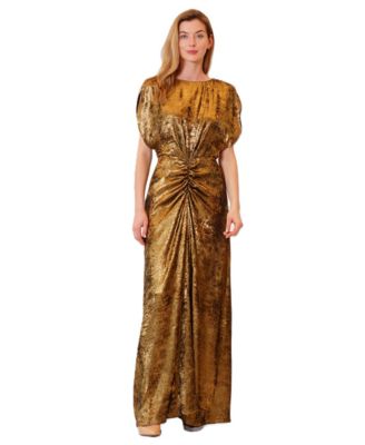 Women's Flutter Sleeve Boat Neck Dress