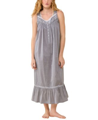 Women's The Eileen Ballet-Length Sweetheart-Neckline Button-Front Nightgown
