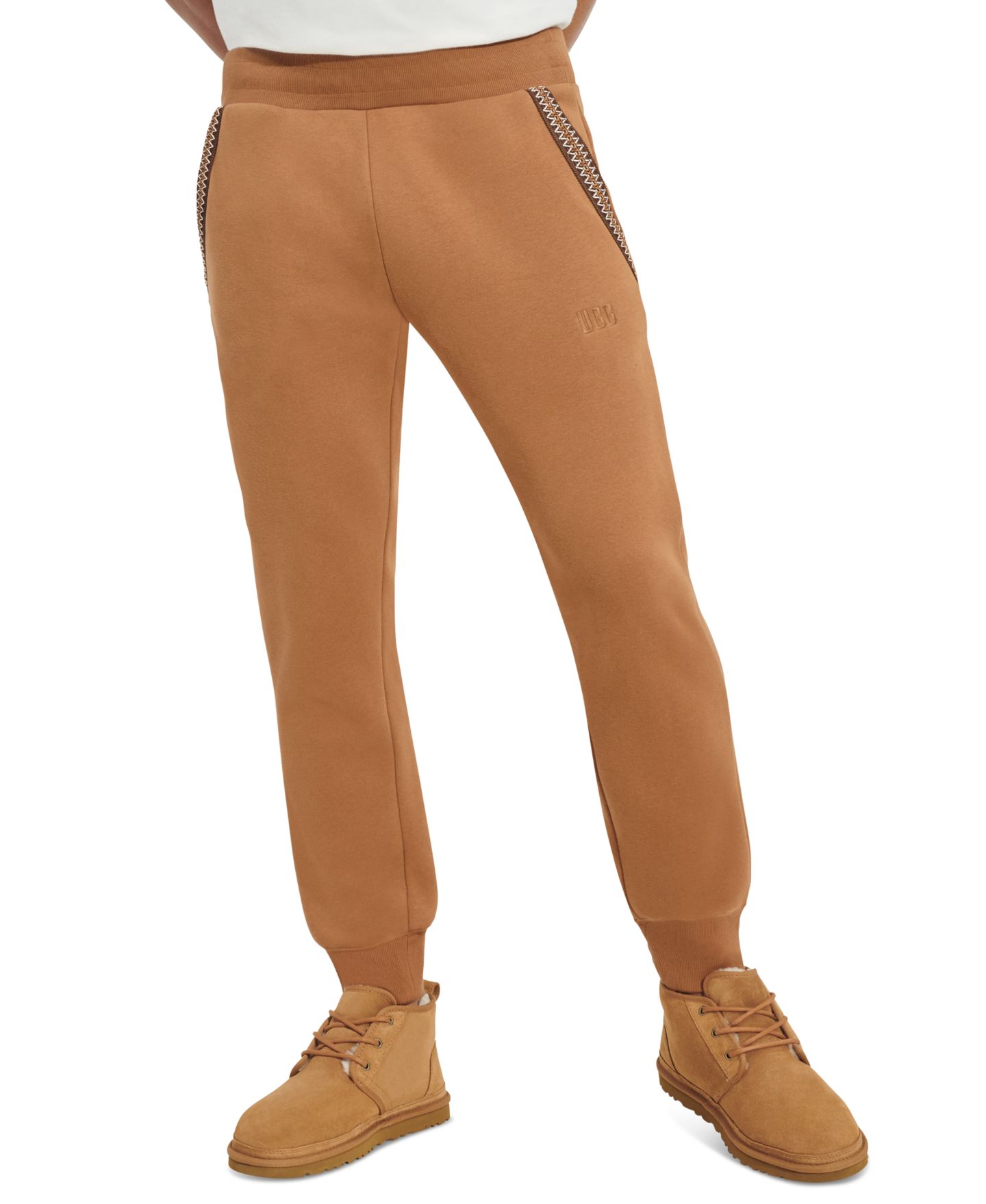 Мужские брюки UGG® Tasman Drawstring, цвет: Каштановый — фото 1