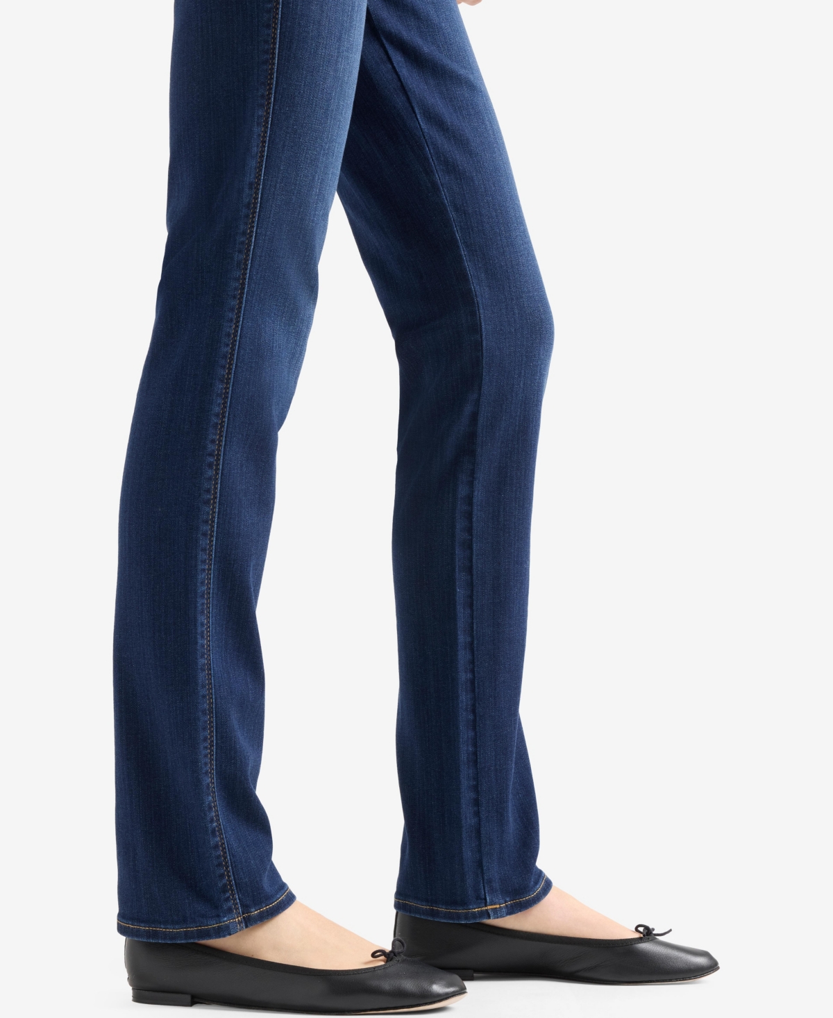 7 For All Mankind Women's Kimmie Mid-Rise Straight-Leg Jeans