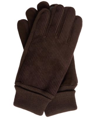 Men's Magnus Touchscreen Leather Cord Gloves
