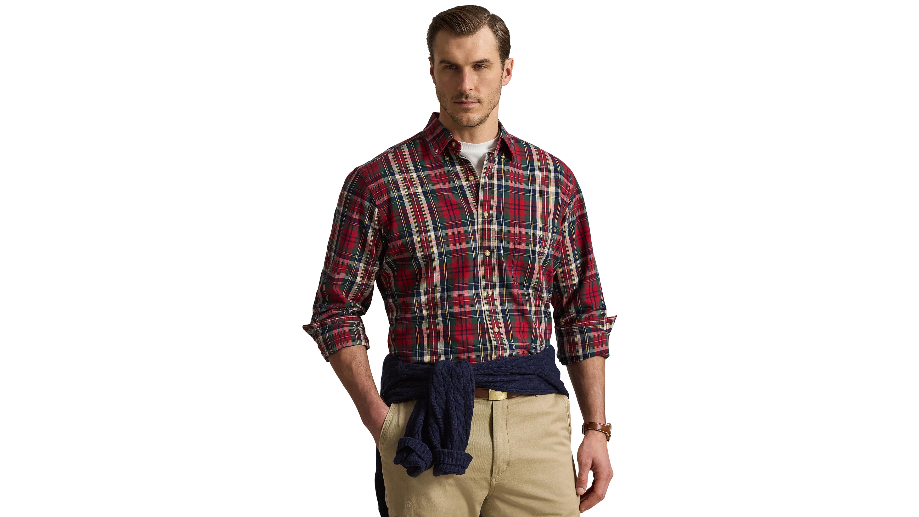 Polo Ralph Lauren Men's Plaid Classic-Fit Oxford Shirt