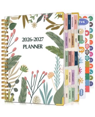 Weekly Monthly Planner Hardcover Organizer With Tabs Pocket Pen Holder